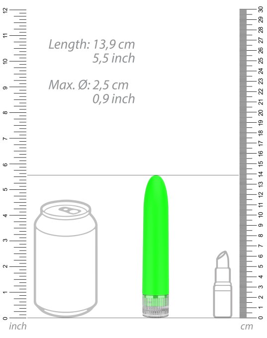 Mini Vibro Eleni 14cm Vert