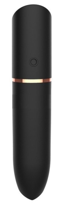 Mini Vibro Heart Lipstick 9cm Noir