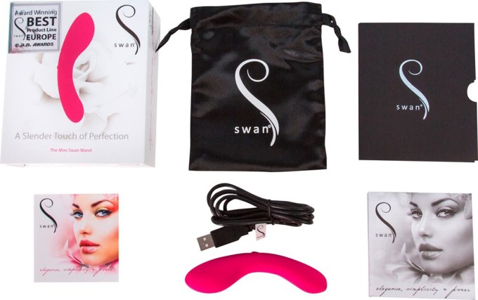 Mini Vibro Swan 12cm Rose