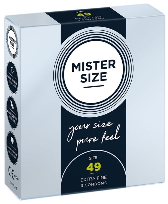 Préservatifs MISTER SIZE 49mm x3