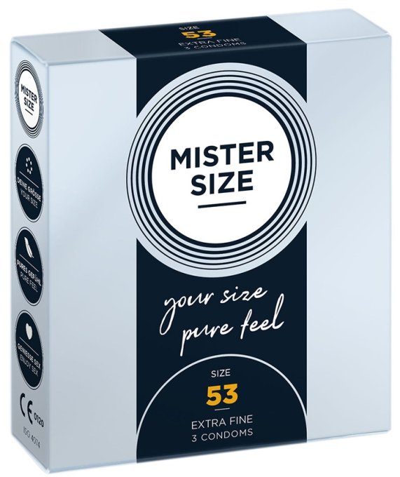 Préservatifs MISTER SIZE 53mm x3