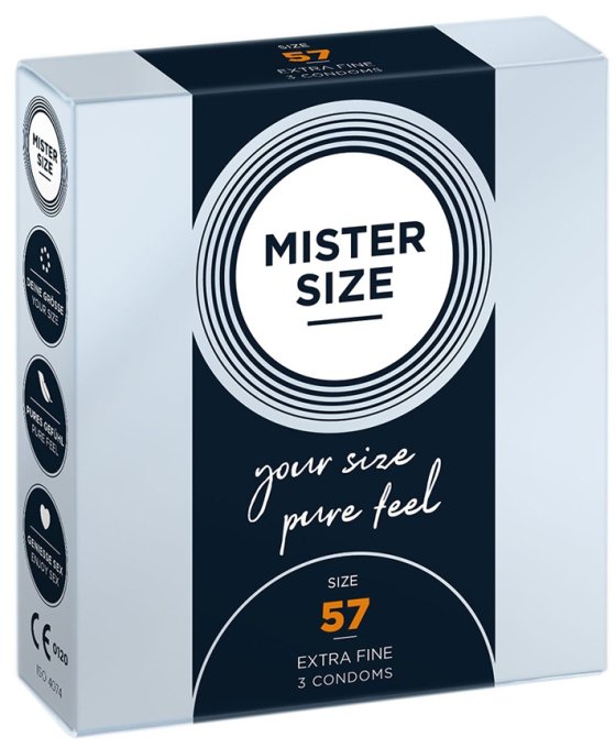 Préservatifs MISTER SIZE 57mm x3