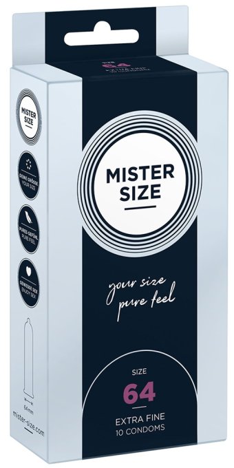 Préservatifs MISTER SIZE 64mm x10