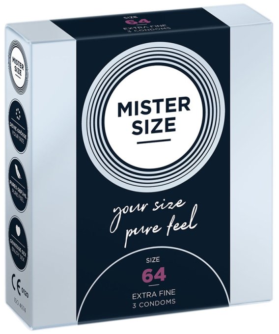 Préservatifs MISTER SIZE 64mm x3