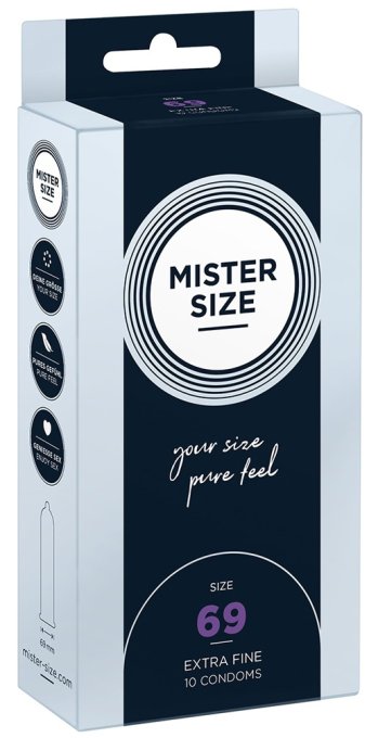 Préservatifs MISTER SIZE 69mm x10