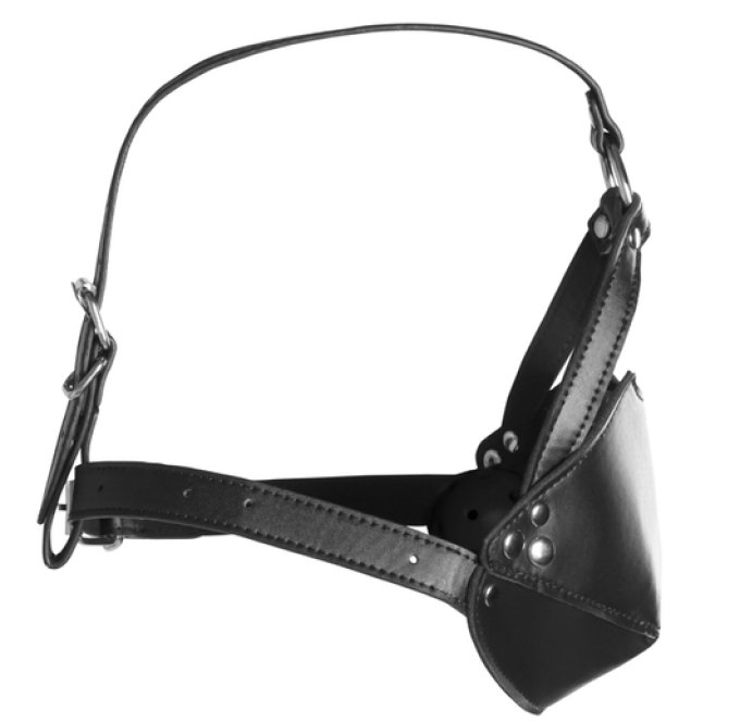 Muselière avec Bâillon Head Harness Noire