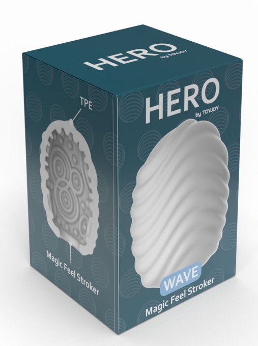 Oeuf de Masturbation Hero Wave Blanc