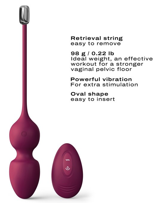 Oeuf Vibrant Love Balls Dorcel 9 x 3.5cm Mauve