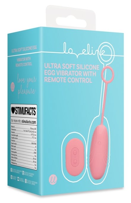 Oeuf vibrant sans fil Egg Soft Vibrator 8 x 3.3 cm Rose