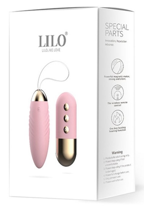 Oeuf vibrant télécommandé Lilo Bullet 8.5 x 3.5cm Rose