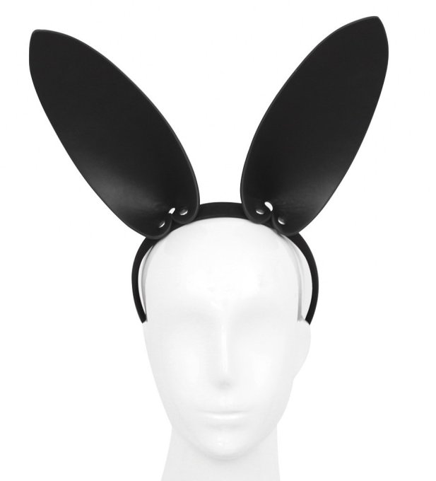 Oreilles de lapin Bunny Simili noir