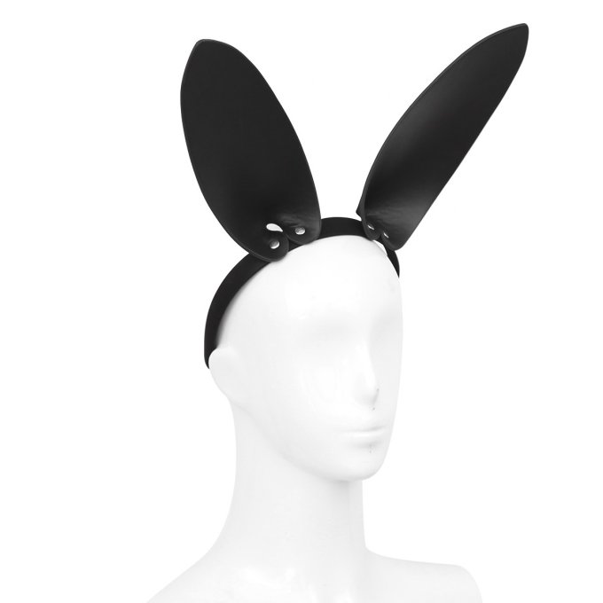 Oreilles de lapin Bunny Simili noir