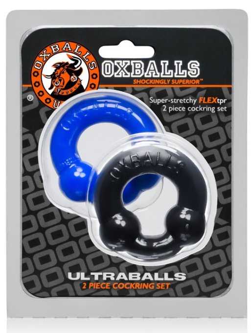 Pack Cockrings Ultraballs Oxballs Noir-Bleu