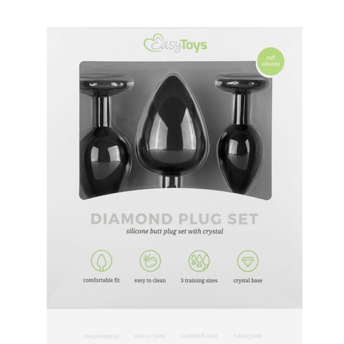 Pack de 3 plugs Bijou