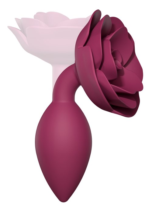 Plug anal bijou Open Roses M 8 x 3.3cm Rose