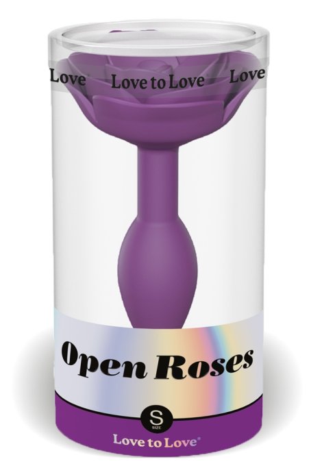 Plug anal Bijou Open Roses S 8 x 2.9cm Violet