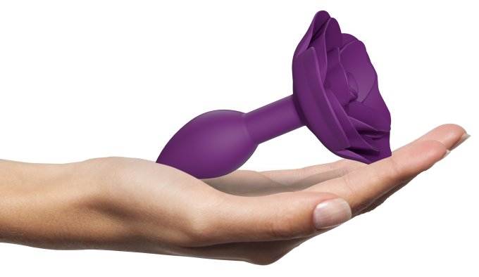 Plug anal Bijou Open Roses S 8 x 2.9cm Violet