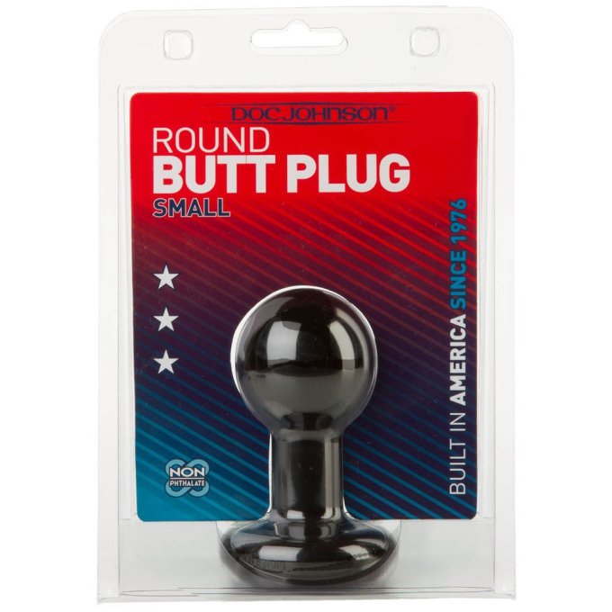 Plug Anal Round 8 x 4.5 cm Noir