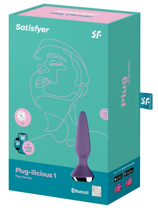 Plug Anal Vibrant connecté Ilicious 1 Satisfyer 10 x 3cm Violet