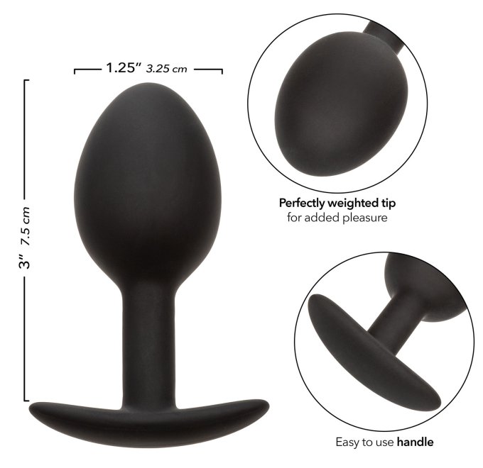 Plug avec bille Anal Vibe 7.5 x 3.3 cm - Poids 46g