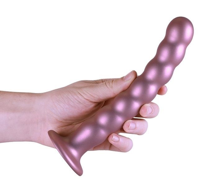 Plug Beaded G-Spot L 20.5 x 3.2cm Rose