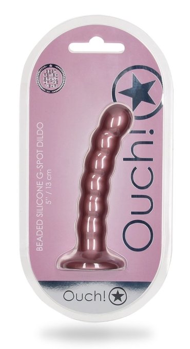 Plug Beaded G-Spot S 13 x 2.5cm Rose