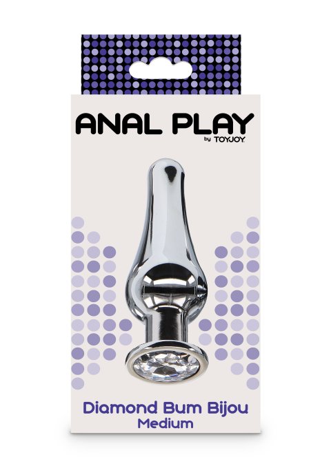 Plug Bijou anal Diamond Bum M 10 x 3.4cm