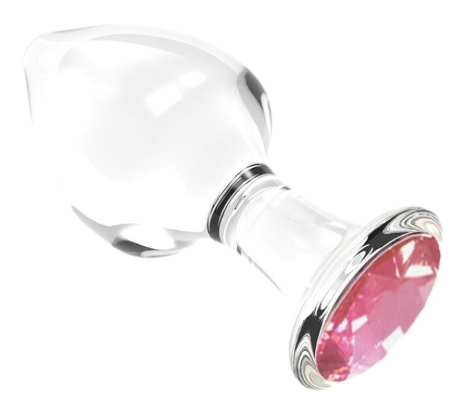 Plug Bijou en verre Diamond Glassy L 8.5 x 4cm