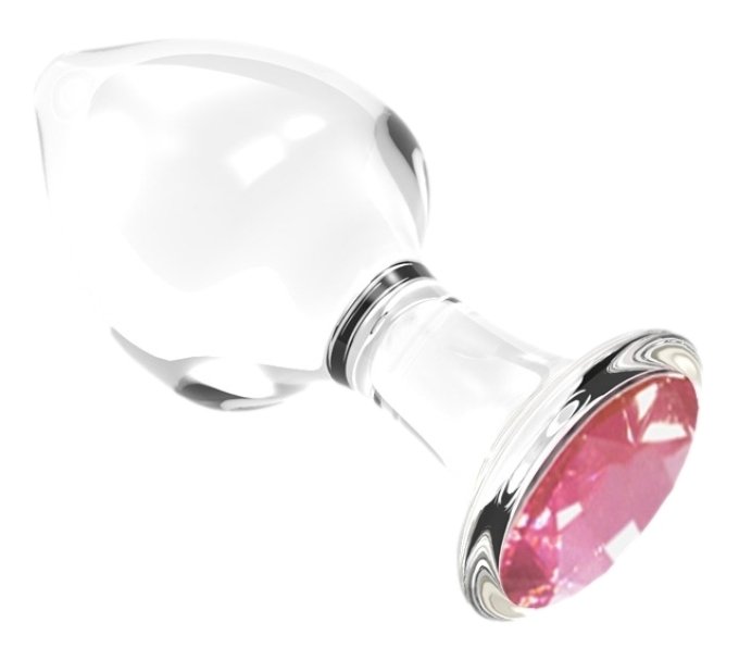 Plug Bijou en verre Diamond Glassy M 7.5 x 3.4cm