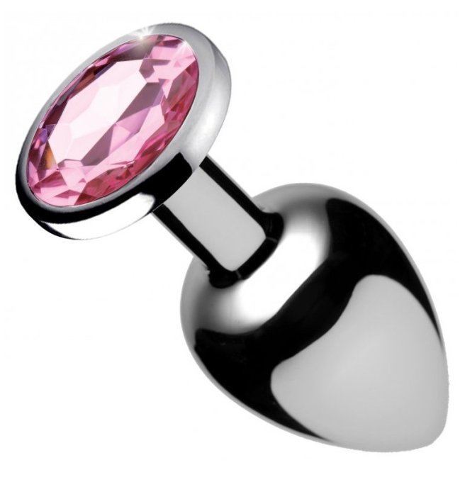 Plug bijou Gem Rose 8 x 4 cm