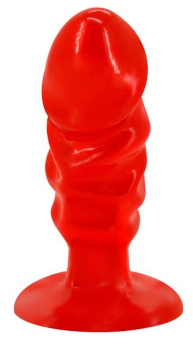 Plug Butt Dick 10 x 3.5cm Rouge