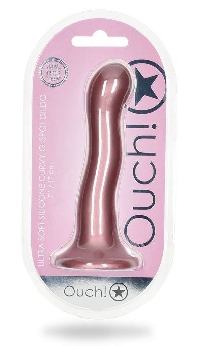 Plug Curvy G-Spot 17 x 3.5cm Rose