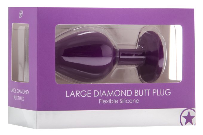 Plug Diamond Large – 7 x 3.5 cm Violet