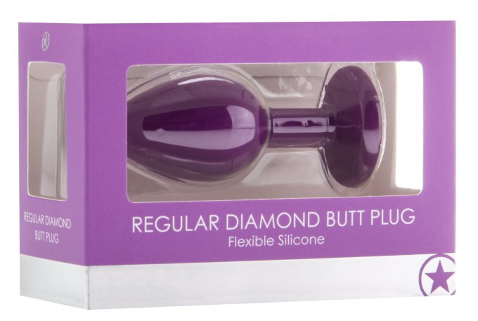 Plug Diamond Regular – 6.5 x 2.8 cm Violet