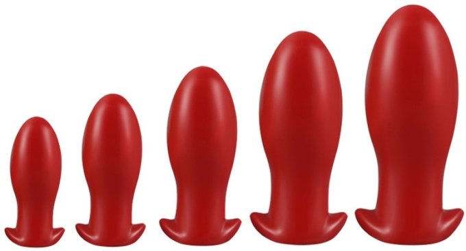 Plug Drakar Egg L 14 x 6.3cm Rouge