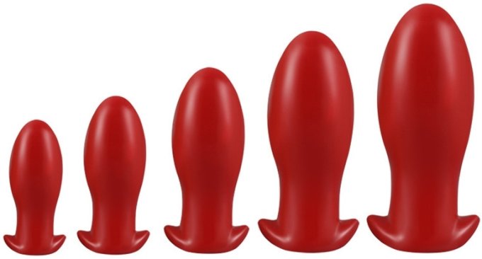 Plug Drakar Egg M 12 x 5.3cm Rouge