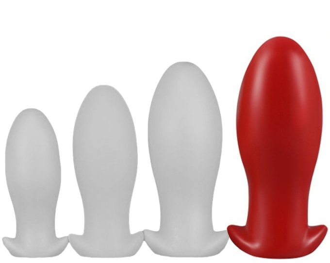 Plug Drakar Egg XL 16.5 x 7.3cm Rouge