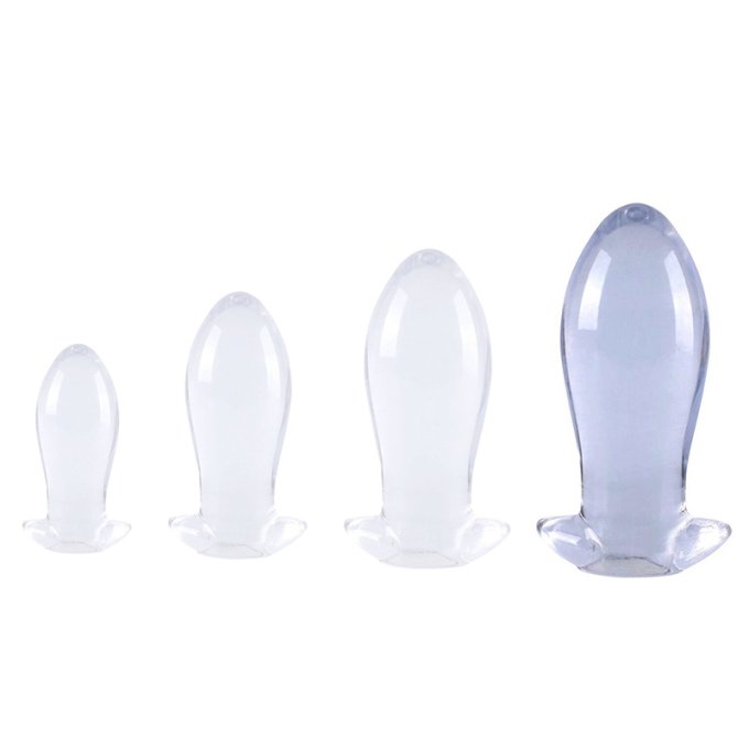 Plug Egg Clear XL 16 x 7cm Transparent