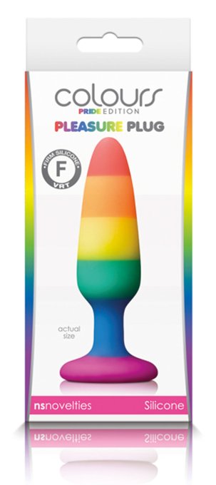 Plug en silicone Rainbow 10 x 2.8 cm