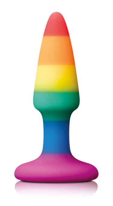 Plug en silicone Rainbow 8 x 2.4 cm