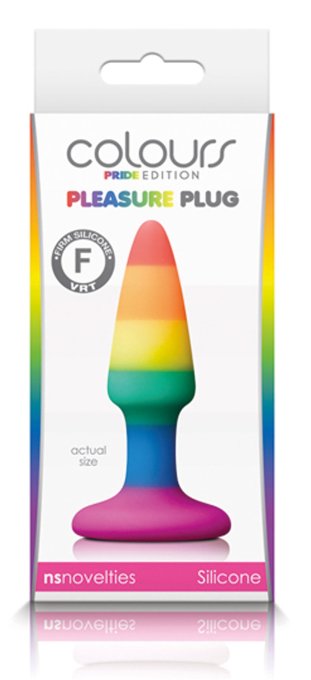 Plug en silicone Rainbow 8 x 2.4 cm