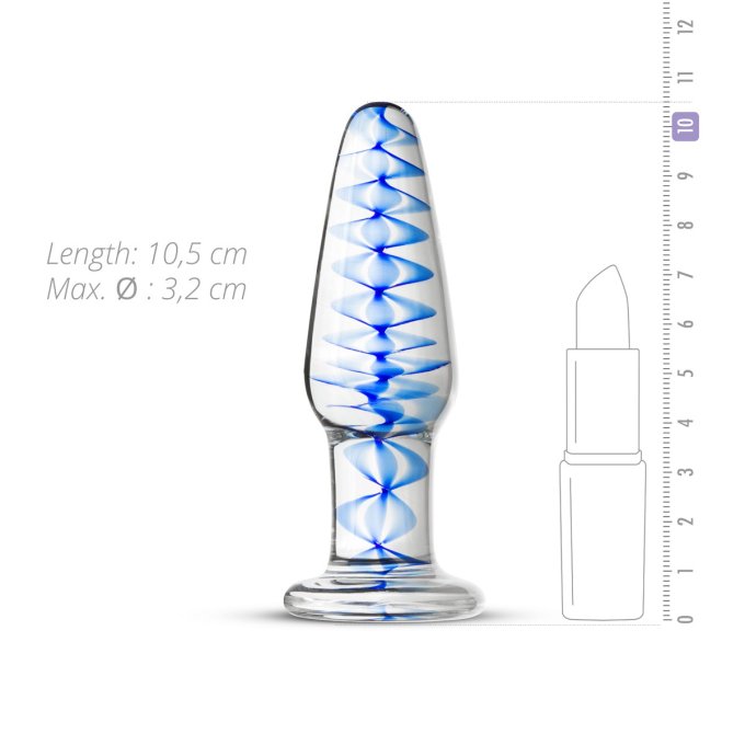 Plug en Verre n° 23 - 10.5 x 3.2 cm