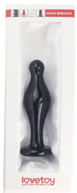 Plug en verre Pawlo 9.5 x 3.3cm Noir