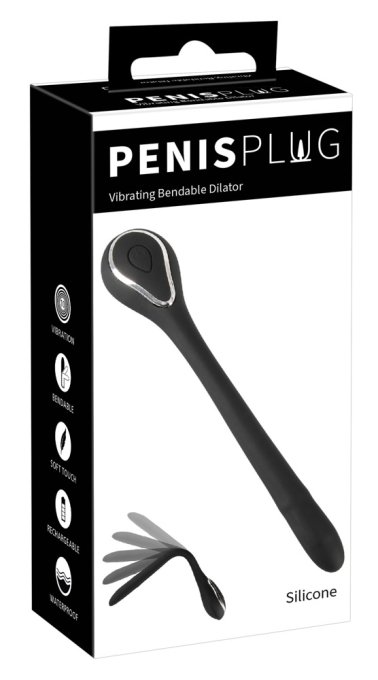 Plug Penis Vibrant Bendy 10cm - Diamètre 10mm