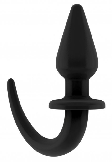 Plug Queue de chien Puppy Plug 9 x 4cm Noir