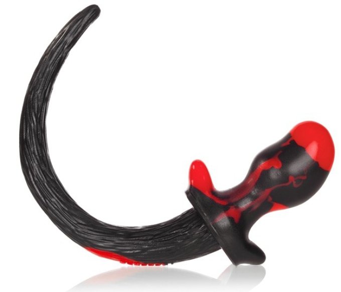 Plug Queue Puppy Tail Beagle 9.5 x 5 cm Rouge