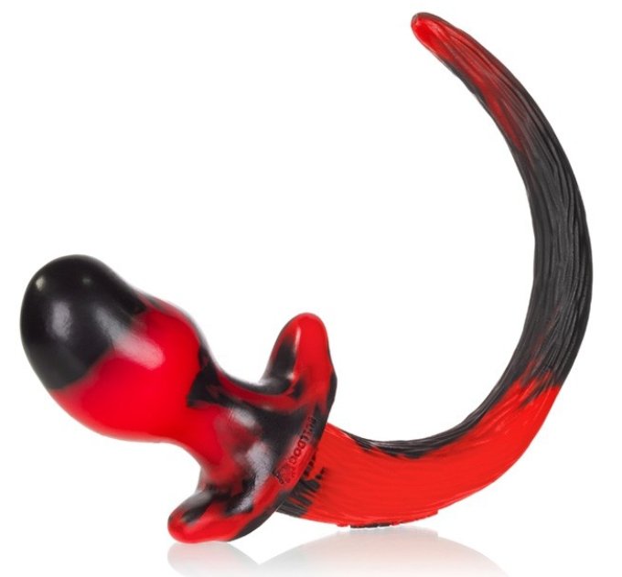 Plug Queue Puppy Tail Beagle 9.5 x 5 cm Rouge