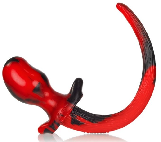 Plug Queue Puppy Tail Beagle 9.5 x 5 cm Rouge