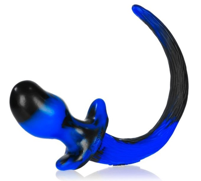 Plug Queue Puppy Tail Bulldog 11.5 x 6 cm Bleu