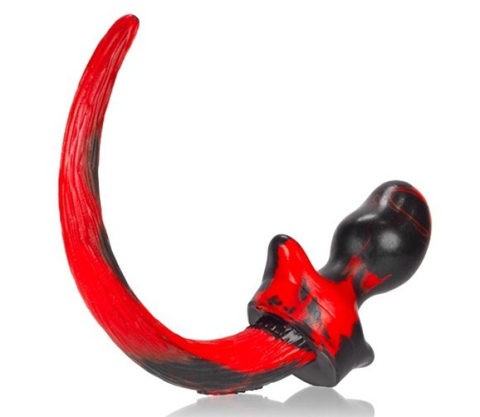 Plug Queue Puppy Tail Bulldog 11.5 x 6 cm Rouge